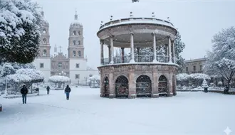 ¿Cómo se vería la ciudad de Durango en 2025 con una nevada intensa? Así lo muestra la IA