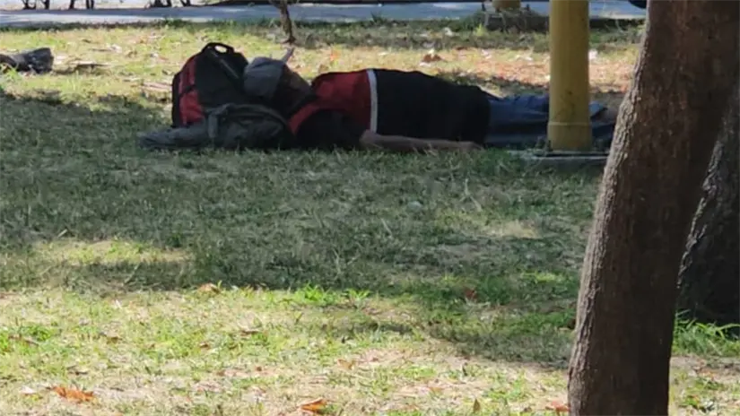 Persona en situación de calle en CDMX. Foto: Luis Antonio Alfaro 