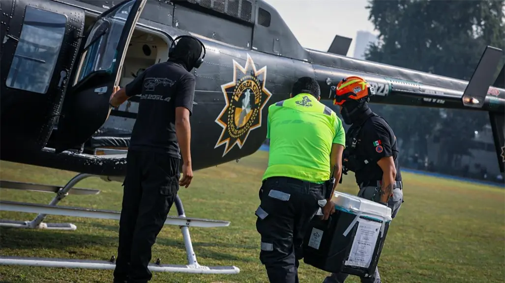 FOTOS | ¡Corazón vuela a la CDMX! Así fue el operativo aéreo que activaron autoridades en Nuevo León