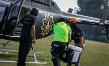 FOTOS | ¡Corazón vuela a la CDMX! Así fue el operativo aéreo que activaron autoridades en Nuevo León