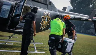 FOTOS | ¡Corazón vuela a la CDMX! Así fue el operativo aéreo que activaron autoridades en Nuevo León
