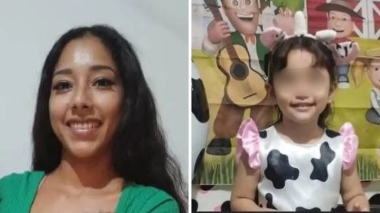 Ingrid Daniela Romero Hernández y Emili Hernández, mujer y niña que estaban desaparecidas en Escobedo. Foto: Secretaría de Seguridad Ciudadana de Escobedo