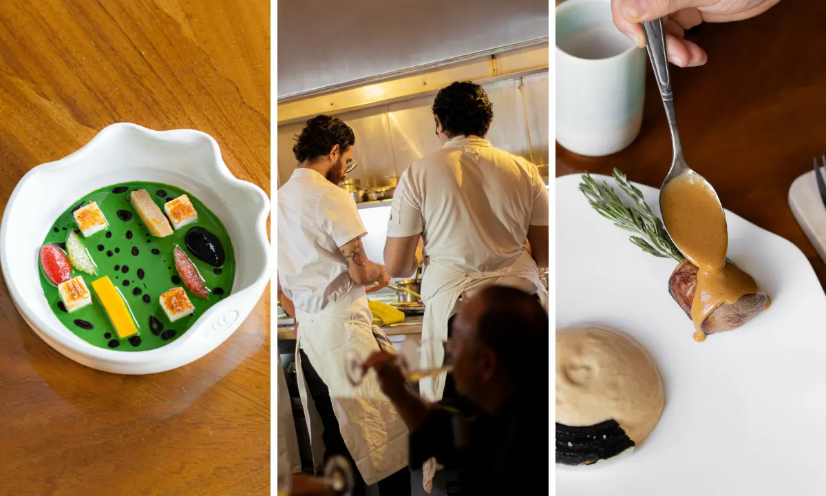 Platillos y equipo de cocina de Huniik en Mérida, entre los mejores restaurantes del mundo Foto: Huniik