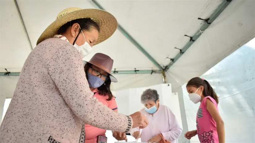 Jornada de votación para revocación de mandato/Foto: Jafet Moz