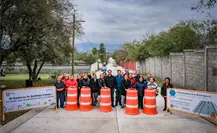 David de la Peña entrega nuevas obras de pavimentación en la colonia San Juan en Santiago David de la Peña entrega nuevas obras de pavimentación en la colonia San Juan en Santiago