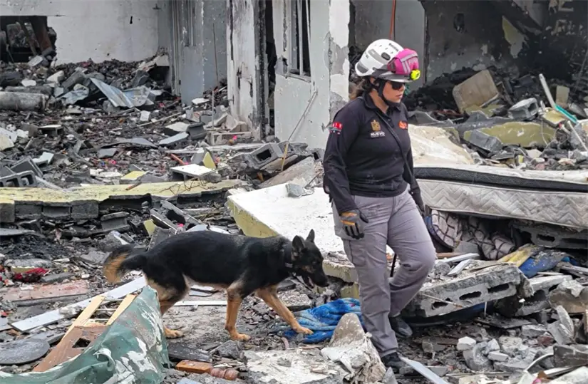 Explosión en colonia Olmos, Pesquería. Foto: PCNL.