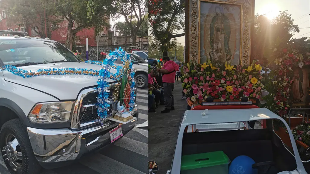 FOTOS | Peregrinación de grúas avanza hacia la Basílica y provoca caos vial en Calzada de Guadalupe, CDMX