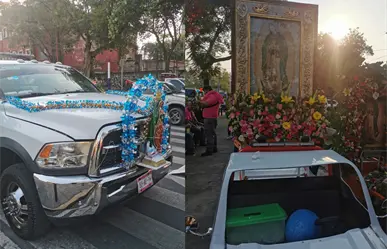 FOTOS | Peregrinación de grúas avanza hacia la Basílica y provoca caos vial en Calzada de Guadalupe, CDMX