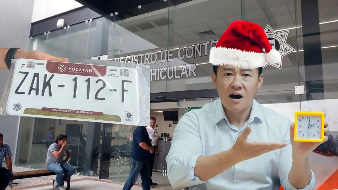 Diciembre es el último mes del programa de cambio de placas en Yucatán. Foto: Canva