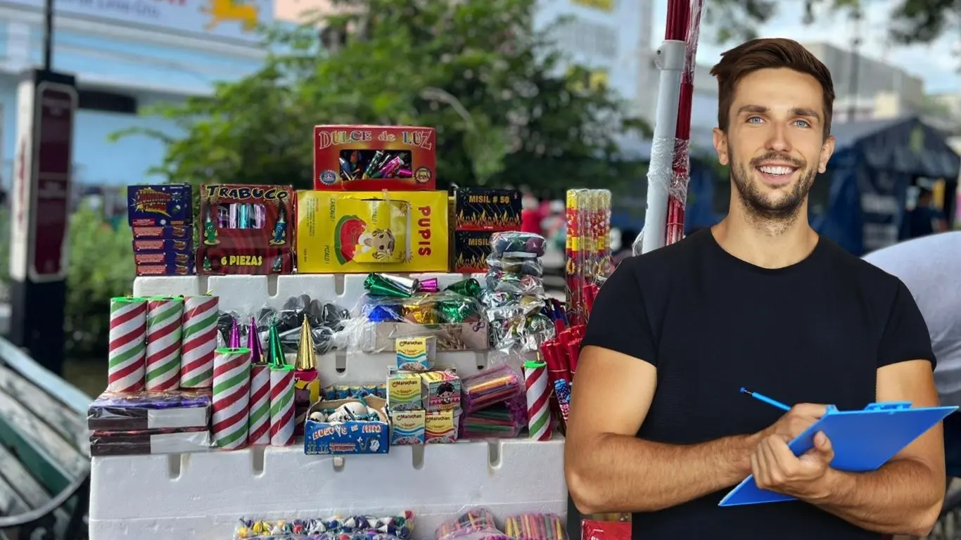 Las capacitaciones son para fortalecer la seguridad de los vendedores de pirotecnia. Foto: CANVA / Irving Gil