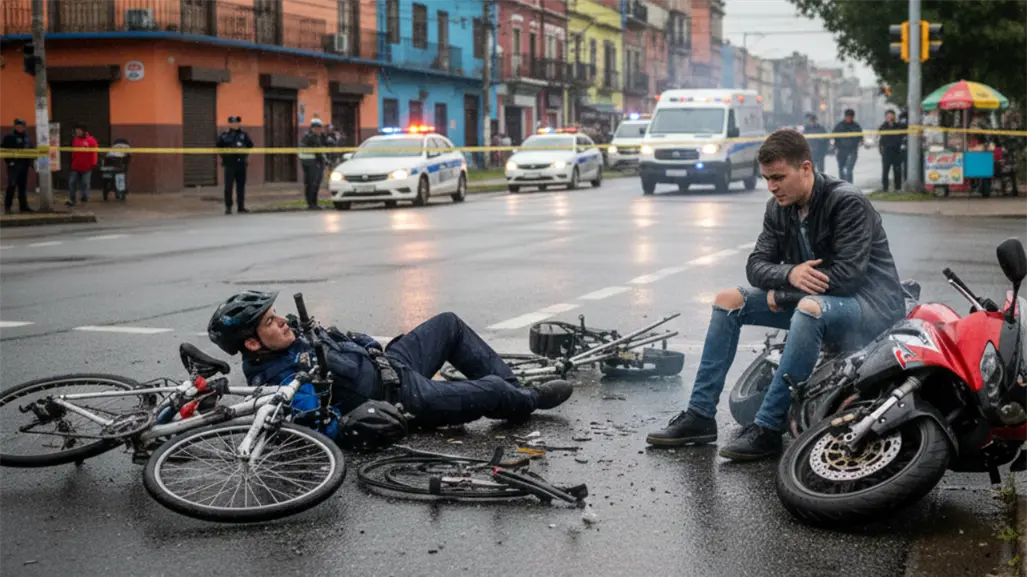 Motociclista arrolla a policía de CDMX y es arrestado en la Benito Juárez