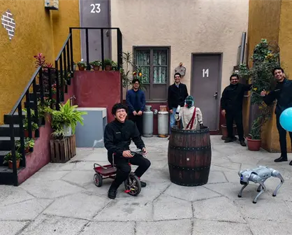 El CHaBOT de Tamaulipas visita la emblemática vecindad del Chavo del 8 e impulsa la robótica social