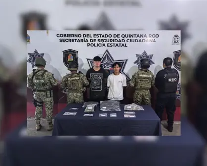Detienen en Cancún 2 integrantes del Cártel de Sinaloa por estar implicados en delitos Contra la Salud