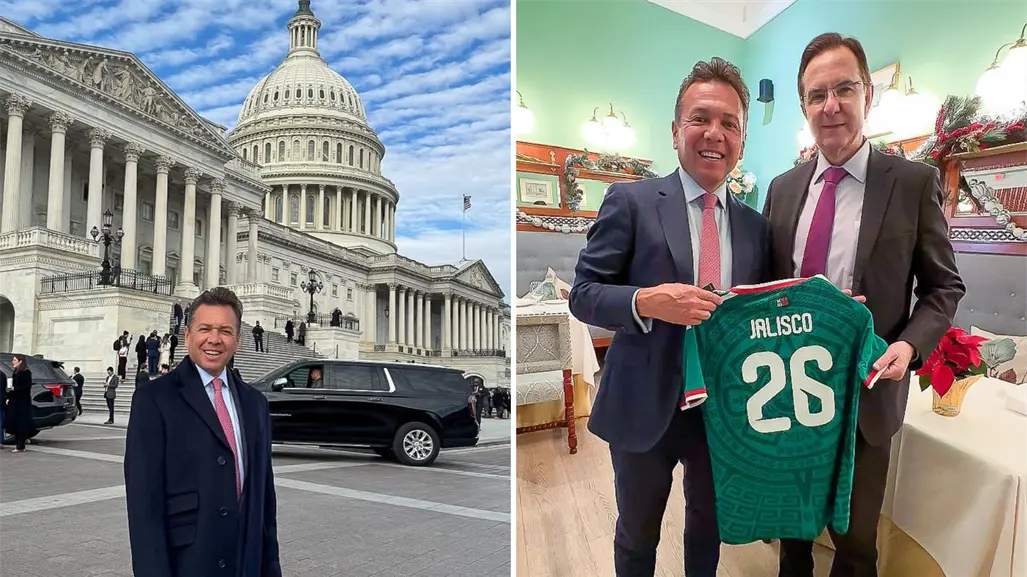 Pablo Lemus refuerza presencia de Jalisco en EU con gira diplomática en Washington rumbo al Mundial 2026