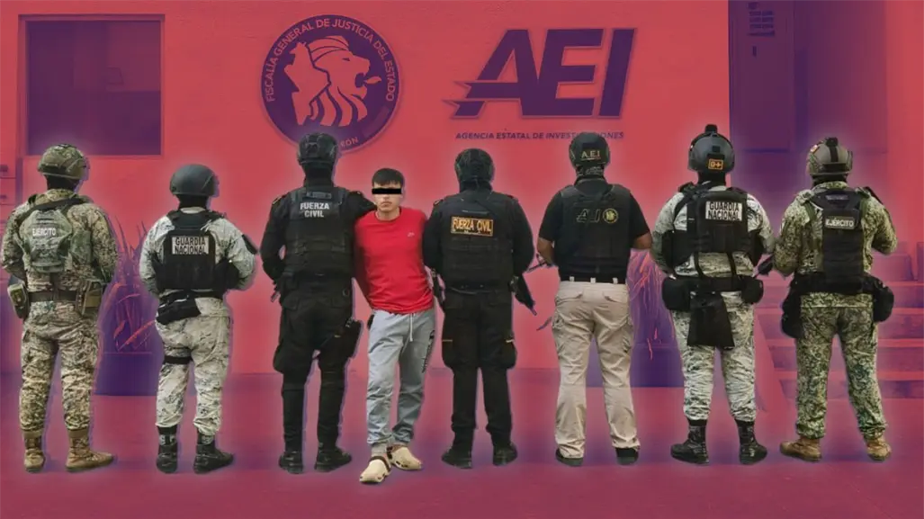 Detienen a presunto homicida con arma y 30 bolsas de marihuana en Monterrey