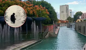 ¿Robaba blocks o buscaba monedas? Captan a hombre dentro del canal Paseo Santa Lucía
