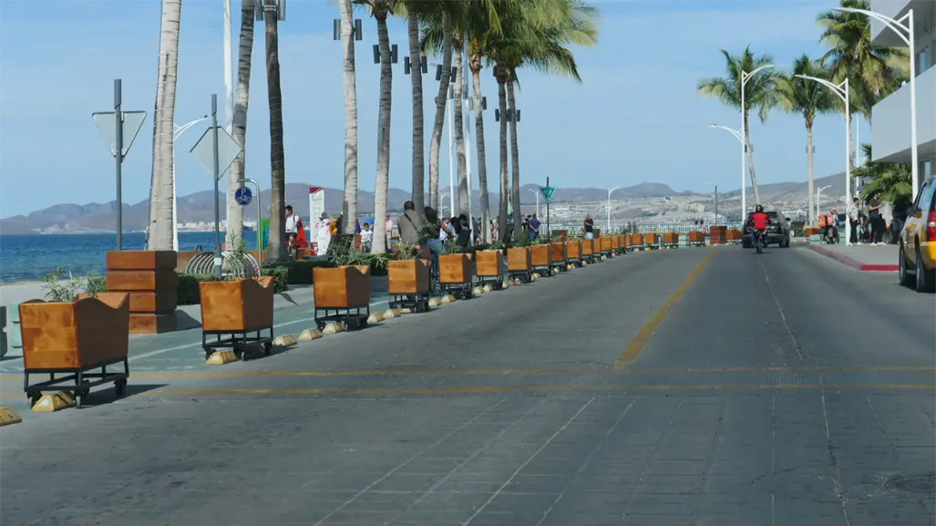 ¿Cuánto costaron las macetas instaladas en el malecón de La Paz?