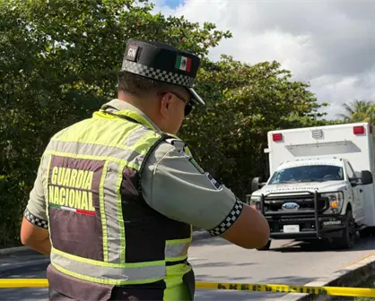 Agente de la Guardia Nacional muere en la zona hotelera de Cancún al derrapar con su motocicleta