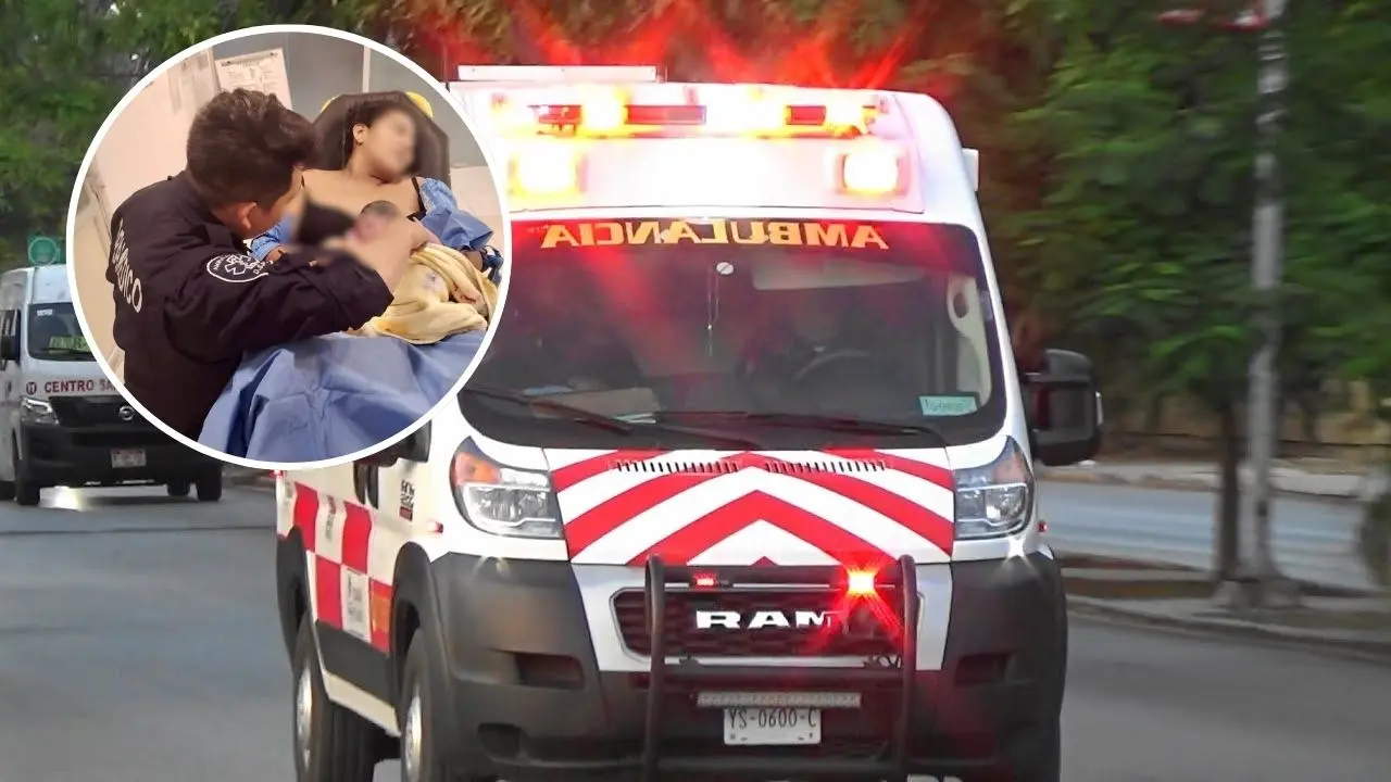 La joven fue atendida por paramédicos. Foto: Redes sociales