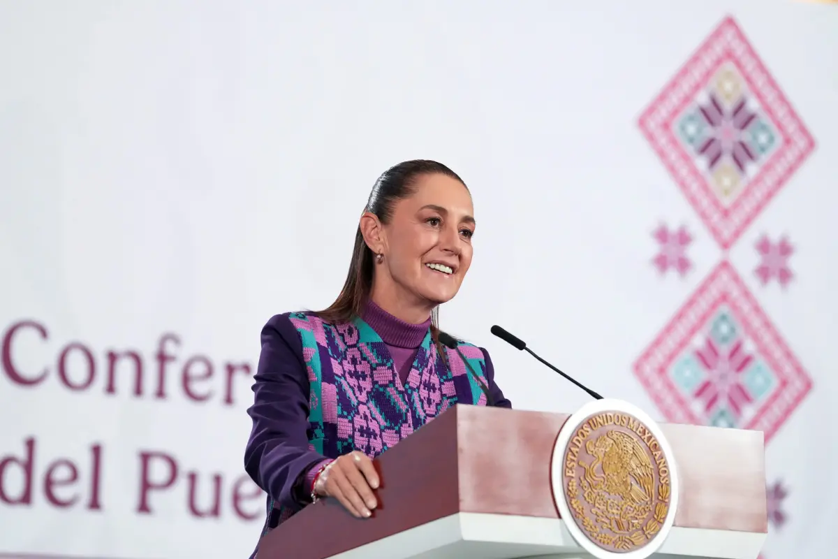 Claudia Sheinbaum en conferencia de prensa. Foto: Presidencia de la República