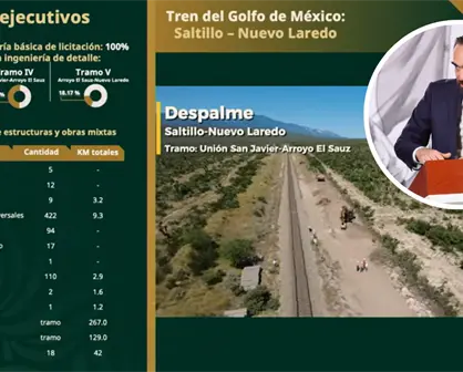 Tren Saltillo- Nuevo Laredo: últimos avances, convocan a nueva licitación