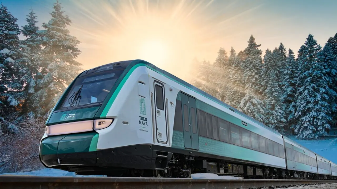 Durante la conferencia mañanera se presentaron los nuevos paquetes del Tren Maya. Foto: Canva | Cortesía