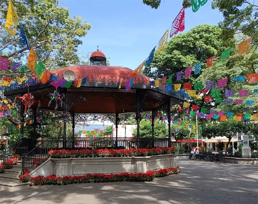 Kiosco del Parque de la Marimba en Tuxtla Gutiérrez. Foto: María Inés Muñoz