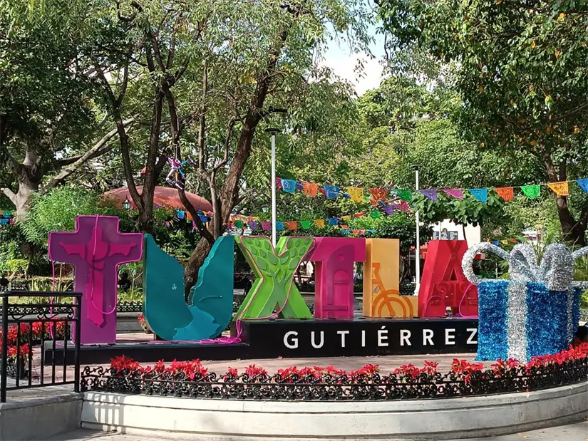 Letrero de Tuxtla Gutiérrez. Foto: María Inés Muñoz
