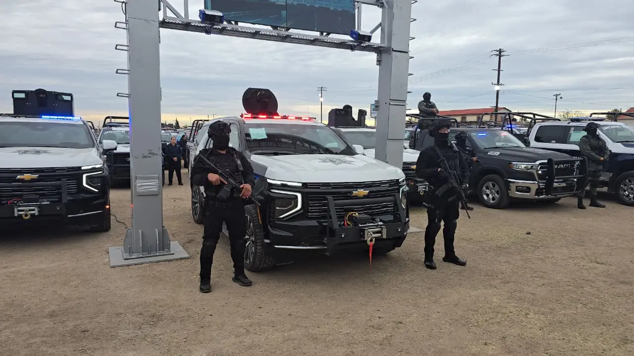 La Policía de Durango recibió por primera vez patrullas blindadas en la historia.  | Foto: Especial