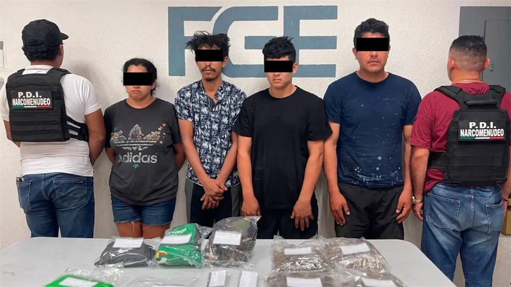 Detienen a 4 personas por narcomenudeo en Puerto Morelos, Quintana Roo: los relacionan con grupo criminal
