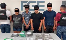 Detienen a 4 personas por narcomenudeo en Puerto Morelos, Quintana Roo: los relacionan con grupo criminal