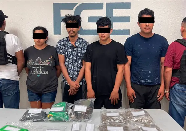 Detienen a 4 personas por narcomenudeo en Puerto Morelos, Quintana Roo: los relacionan con grupo criminal
