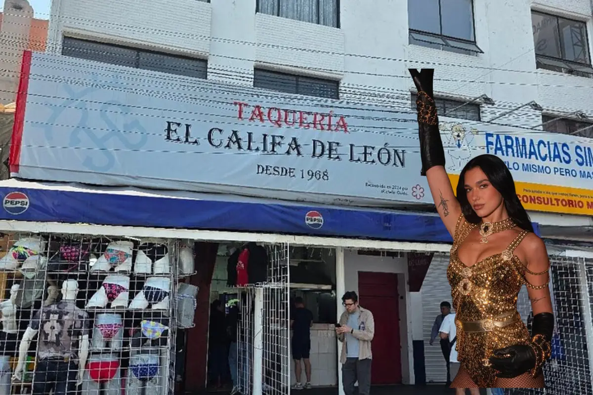 ¡Dua Lipa en San Cosme! La cantante sorprende probando los famosos tacos de El Califa de León. Foto: Captura de pantalla | Canva
