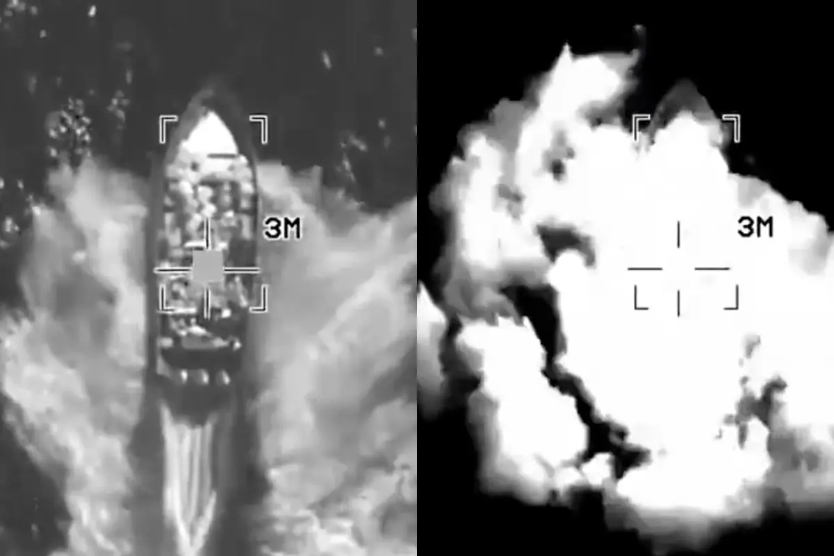 EU ejecutó un nuevo ataque contra una embarcación que transportaba narcóticos Foto: X(Twitter) @Southcom