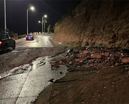 Lluvias provocan deslaves en el cerro de la Calavera en La Paz; recomiendan evitar la zona