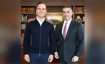 Manolo Jiménez y Omar García Harfuch sostienen nueva reunión en CDMX Manolo Jiménez y Omar García Harfuch sostienen nueva reunión en CDMX