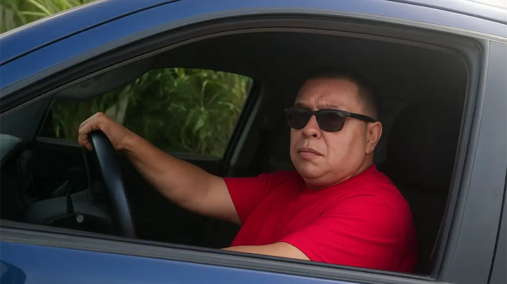 VIDEO | Médico del IMSS huye de la autoridad "quemando llanta" tras bajar su camioneta de la grúa