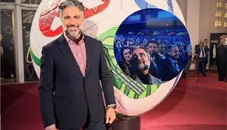 Jaime Camil roba cámara en el sorteo del Mundial de fútbol: “Estoy feliz de estar aquí”