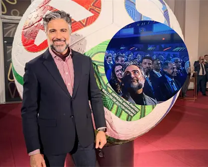 Jaime Camil roba cámara en el sorteo del Mundial de fútbol: "estoy feliz de estar aquí"