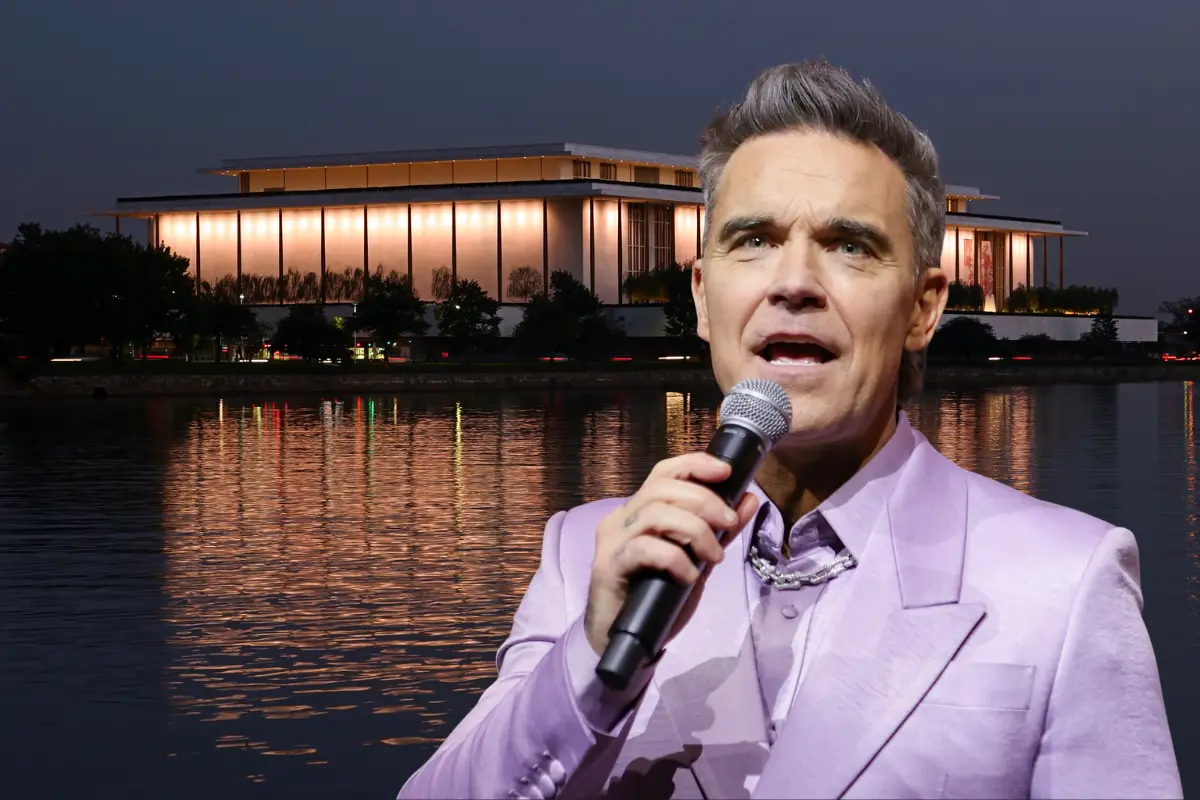 Robbie Williams, acompañado de Nicole Scherzinger, abrió el evento de la FIFA rumbo al Mundial 2026 (Foto: IG @fifa / Canva)