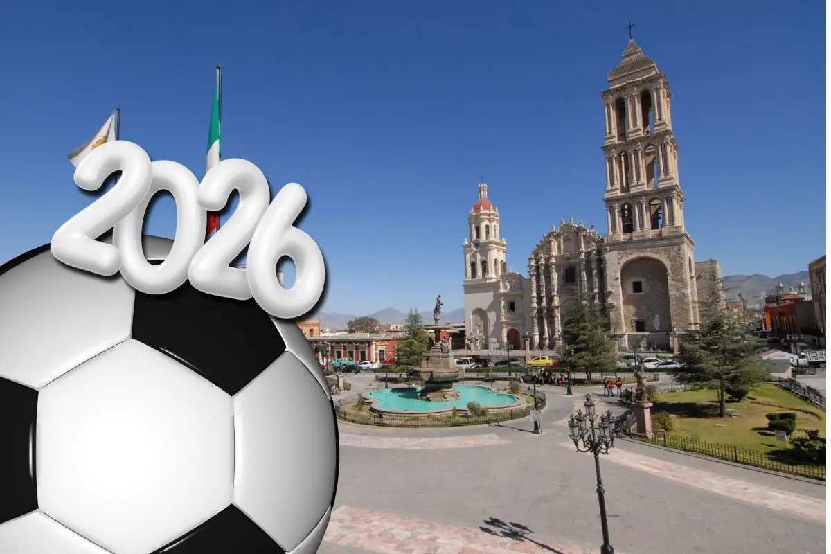 Zona Centro de Saltillo se prepara para la llegada del Mundial de Fútbol 2026 en Coahuila / Foto: Archivo POSTA MX | Canva