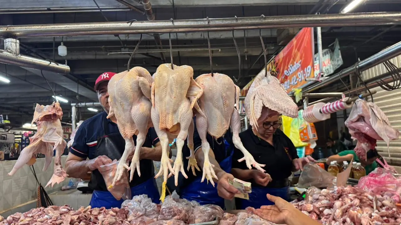 Venta de pavos en el mercado de San Benito. Foto: Alejandra Vargas