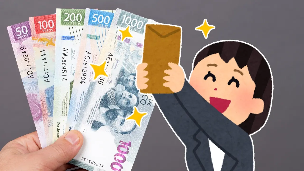 Imagen ilustrativa de billetes y una caricatura. Foto: Canva