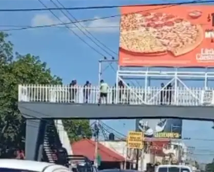 Joven se lanza de un puente en Villahermosa, Tabasco; logró sobrevivir a la caída | VIDEO