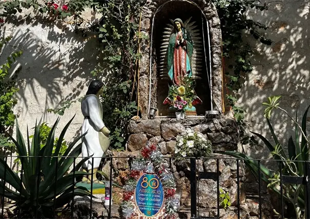 Preparativos del Santuario de San Cristóbal para los festejos de la Virgen de Guadalupe en Mérida