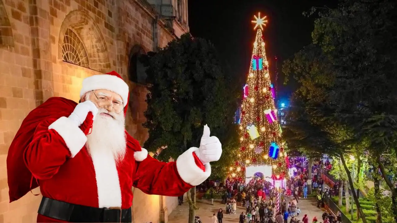 Santa Claus y los Reyes Magos fueron reubicados para garantizar la seguridad de los asistentes. Foto: Facebook @Reporte Valle de Toluca | Canva