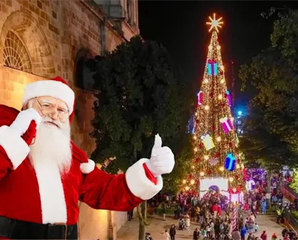 Toluca reubica puntos de fotos navideñas con Santa Claus y Reyes Magos por obras en la Alameda