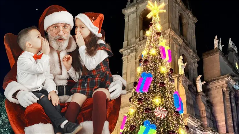 La presencia de Santa Claus y los Reyes Magos es una tradición en Toluca. Foto: Facebook @Reporte Valle de Toluca | Canva