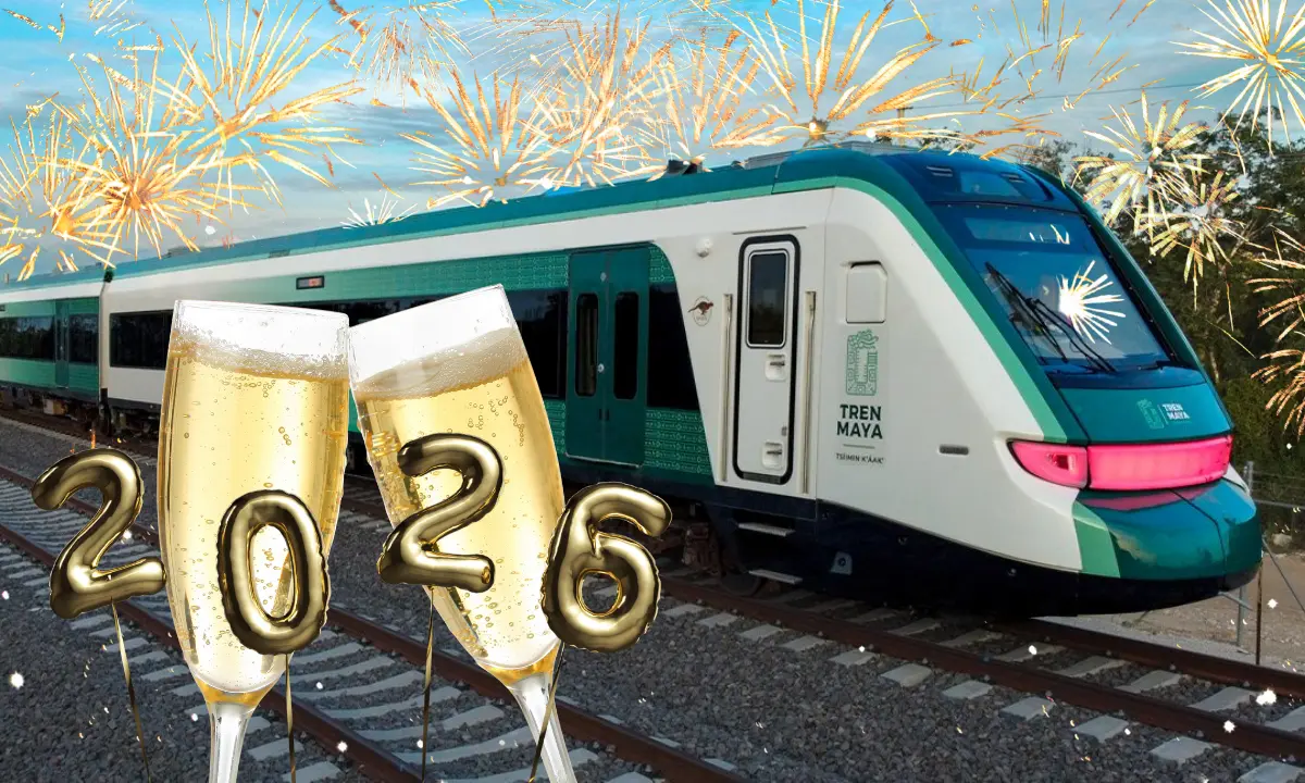 Tren Maya tiene un nuevo paquete turísticos para el fin de año Foto: Tren Maya/Canva