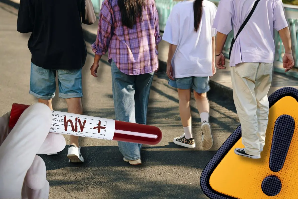 Jóvenes caminando representando el avance de las brigadas de prevención del VIH en Saltillo / Foto: Composición de Canva